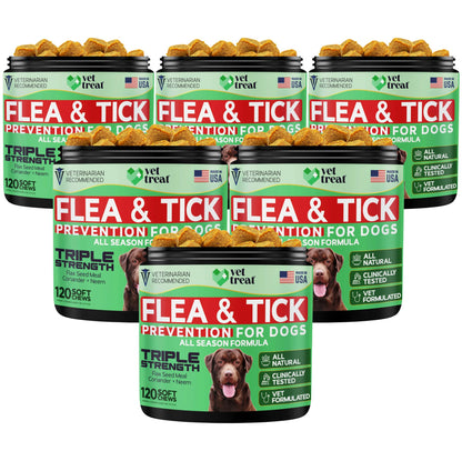 Flea and Tick Prevention for Dogs - 120 Chews