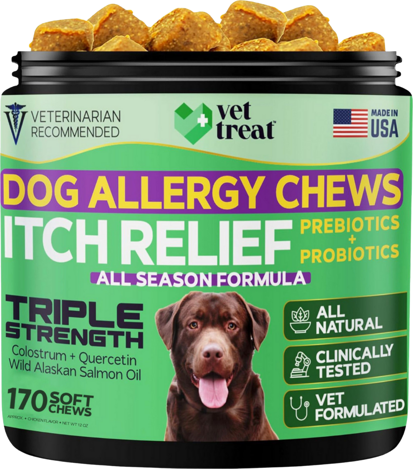 Dog Allergy Chews Itch Relief - 170 Chews