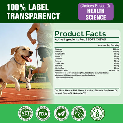 Dog Allergy Chews Itch Relief - 120 Chews