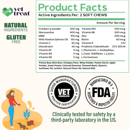 Dog Multivitamin 15 in 1 Daily Supplement - 120 Chews