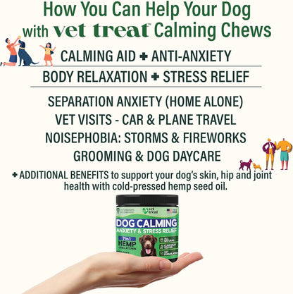 Dog Calming Anxiety & Stress Relief - 120 Chews