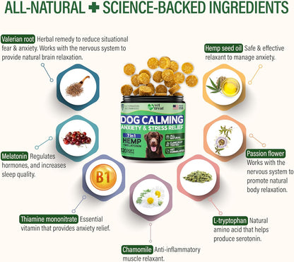 Dog Calming Anxiety & Stress Relief - 120 Chews