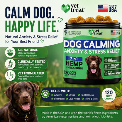 Dog Calming Anxiety & Stress Relief - 120 Chews