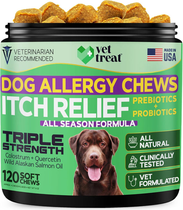 Dog Allergy Chews Itch Relief - 120 Chews