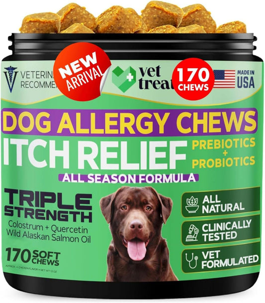 Dog Allergy Chews Itch Relief - 170 Chews