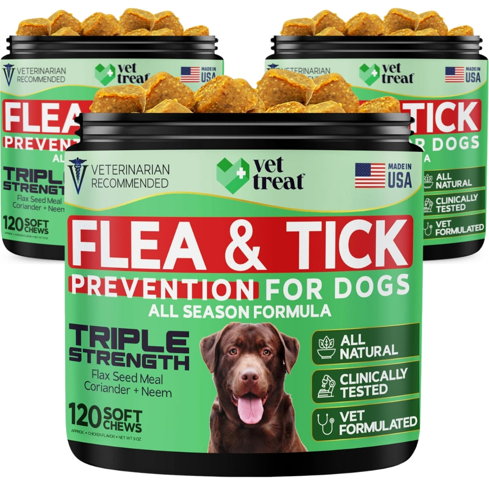 Flea and Tick Prevention for Dogs - 120 Chews