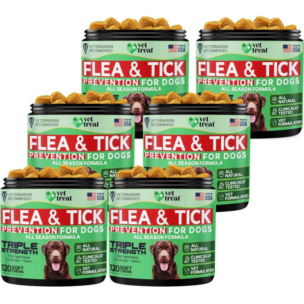 Flea and Tick Prevention for Dogs - 120 Chews