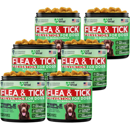 Flea and Tick Prevention for Dogs - 120 Chews