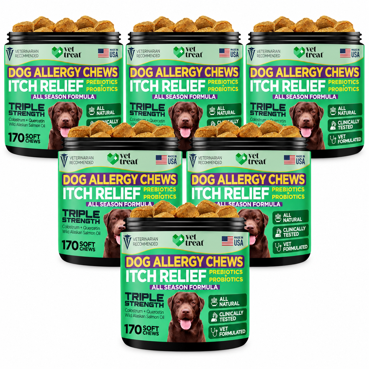 Dog Allergy Chews – 170 Soft Chews | Vet Treat